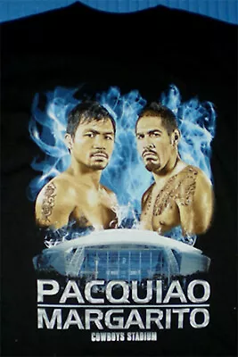 2X-Large Men's New Boxing Fight Manny Pacquiao V Antonio Margarito T-Shirt Black • $22.95