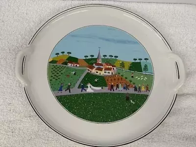 Villeroy And Boch   --  Design Naif -  Wedding Scene  --  Handled Cake Plate • $28.99