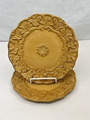 Better Homes And Gardens Collection Home Interiors Goldenrod 2 LUNCHEON PLATES • $11.96