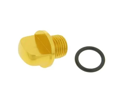 Malaguti F15 Firefox 50 LC Oil Filler Screw Plug - Gold • $8.22