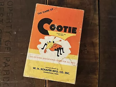 The Game Of Cootie 1950's Version W.H. Schaper MFG. Co. Inc. USA • $22