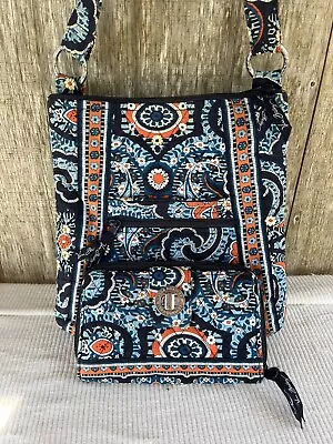 Vera Bradley Blue Cross Body Hipster Bag With Matching Wallet • $24.99