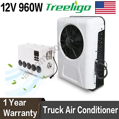 Treeligo 12V 12000BTU Truck Cab Air Conditioner Split AC For Truck Bus RVCaravan • $749.99