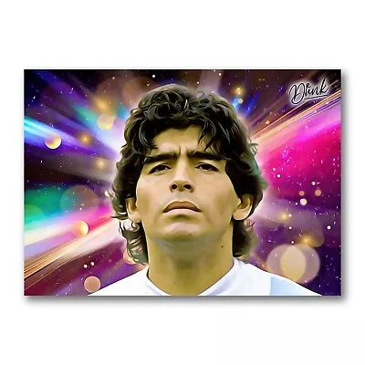 Maradona Star Portrait Sketch Card Limited 03/30 Dr. Dunk Signed • $6.99