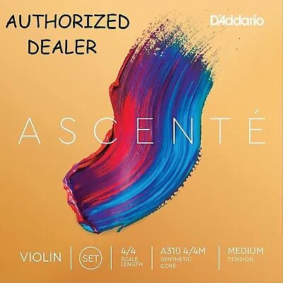 Ascente A310 4/4M Violin String Set 4/4 Scale Medium Tension D'Addario • $28.99