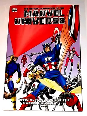 The Official Handbook Of The Marvel Universe V 1-new-b&w Inside Pages-ships Free • $24.95