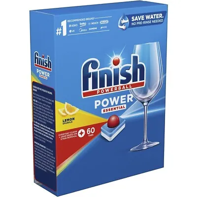 $25.99 • Buy New Finish Powerball Power (Essential) Tabs Lemon Sparkle 60pk SAME DAY DISPATCH