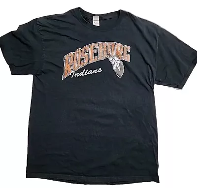 Roseburg Indian Black T Shirt Men's Size Large Oregon  • $9.99