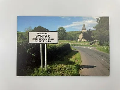 Jasper Fforde  The Little Village Of Syntax  Postcard FG-266 • £5