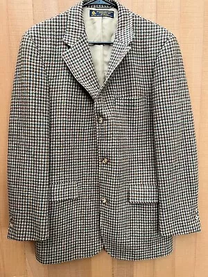 Brooks Brother 40R Tweed Wool Blazer Plaid Sport Coat Jacket Vintage 3 Button • $38.99