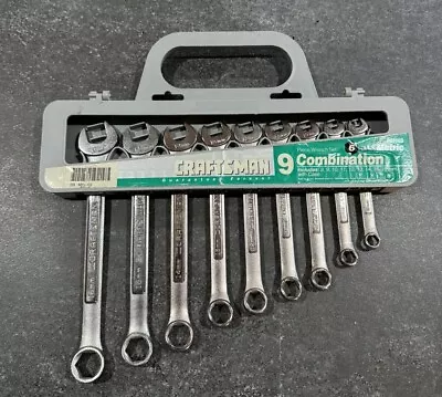 NOS Vintage Craftsman 9pc 6 Point Metric Combination Wrench Set USA 44163 8-16mm • $139.99