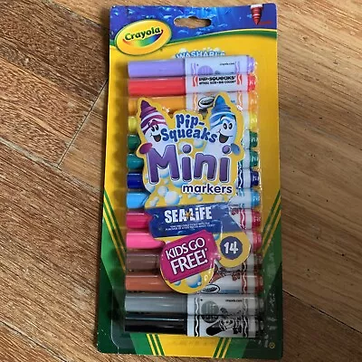 CRAYOLA Pip-Squeaks Mini Washable Felt Tip Kids Colouring Pens Pack Of 14 ( X2) • £10