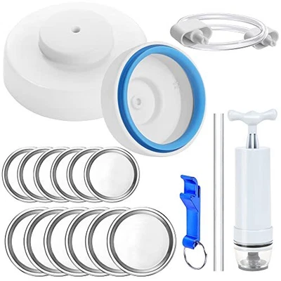 $11.78 • Buy Mason Jar Sealer Vacuum Kit 18PCS  With Food Saver Vacuum Sealer Machine