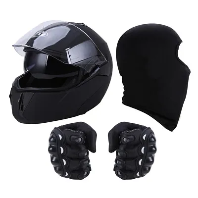 DOT Motorcycle Men Full Face Helmet W/ Gifts Flip Up Modular Street Bike Scooter • $59.99