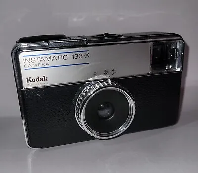 Vintage KODAK Instamatic 133-X Film Camera In Original Kodak Case. Exc.Condition • £9.99