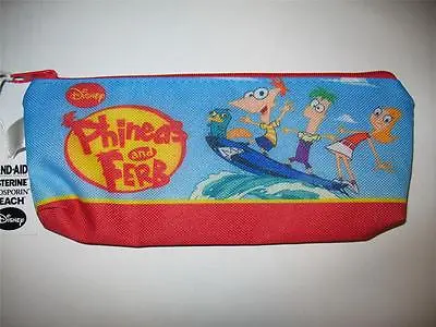 $5.99 • Buy Disney Phineas And Ferb Cartoon Show Kids School Play Crayon PENCIL POUCH CASE