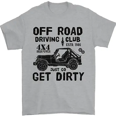 Off Road Driving Club Get Dirty 4x4 Funny Mens T-Shirt 100% Cotton • £7.99