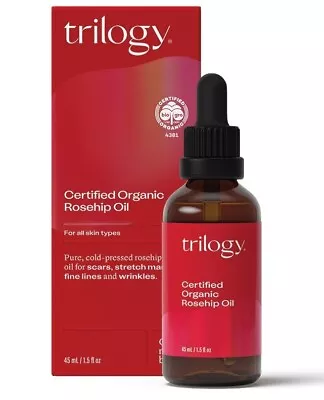 £22.95 • Buy Trilogy Certified Organic Rosehip Oil- SCARS + BLEMISHES NEW PACKAGE LARGE 45ML