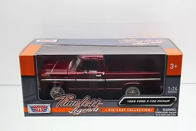 1:24 MOTORMAX TIMELESS LEGENDS 1969 Ford F-100 Pickup Truck • $42.95