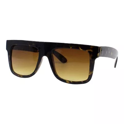 Flat Top Square Sunglasses Unisex Retro Modern Shades UV400 • $11.95
