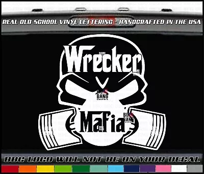 Wrecker Tow Truck Driver Mafia Vinyl Decal Sticker Towing Company Heavy Duty USA • $18.13