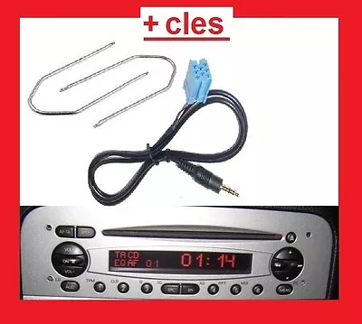 Auxiliary Cable Mp3 Car Stereo Jack Alfa Romeo 147 Of 2002 Phase 1+2 Keys • $23.64