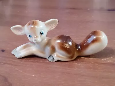 Vintage Miniature Deer Figurine 5  Long Free Shipping  • $12