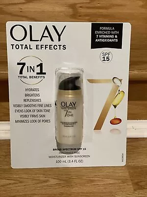 Olay 7 In 1 Total Benefits Moisturizer With Sunscreen. SPF 15 3.4oz /100ml. • $34
