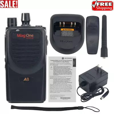 A8 450-470MHz 4W 16CH UHF Radio Walkie Talkie Transceiver For Motorola Mag One • $50.83