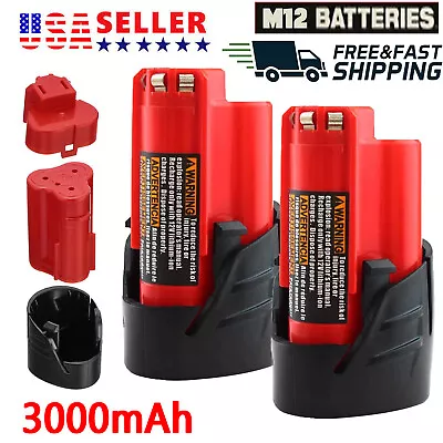 For Milwaukee For M12 48-11-2420 2401 12V 3.0AH XC 3.0 Extended Capacity Battery • $17.92