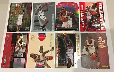 Lot Of 8 Different Allen Iverson Insert Cards - Chrome Soaring Stars Bowmans • $61.30