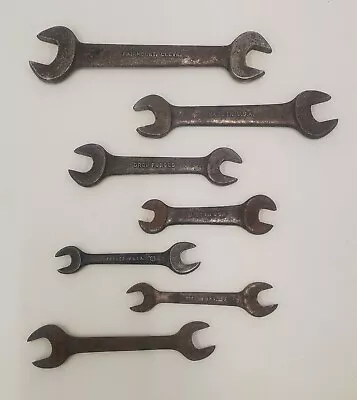 Vintage Open End Wrench Lot Of 7 Made In USA VLCHEK FAIRMOUNT Various Sizes • $29.80