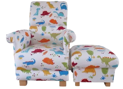 £139.99 • Buy Kids Chair Child's Armchair & Footstool Prestigious Dinosaur Fabric Children's