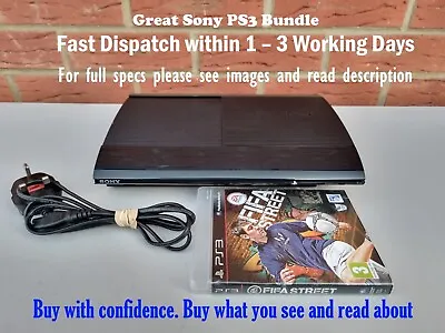 £112 • Buy Super Slim Sony PS3 CECH-4003A 250GB Bundle, Sony PlayStation 3 Blu-ray Disk DVD