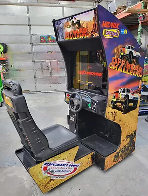 Off Road Challenge Arcade Sit Down Driving Racing Video Game Machine 22  LCD • $1650