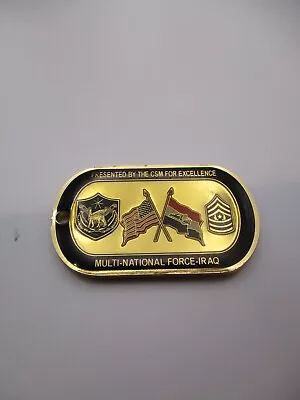 Multi National Force Iraq CSM Lawrence K. Wilson Challenge Coin • $85