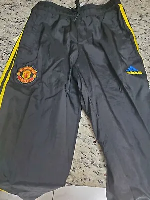 NEW Manchester United Adidas Icons Woven Pants Mens NWT Size Small GR3878 • $38.50