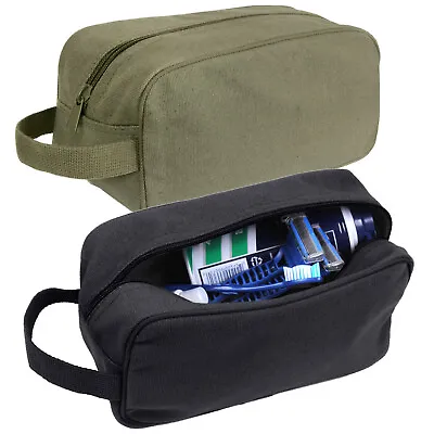 Canvas Travel Shave Kit Bags - Military Style Toiletry Shaving Kit Bag • $11.99