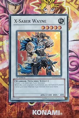 Yu-Gi-Oh! - X-Saber Wayne - 5DS3-EN042 - Super Rare - 1st Edition - Holo  • $1