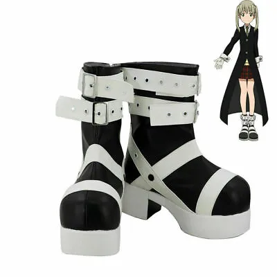 Soul Eater Maka Albarn Black Cosplay Shoes Women Boots  #X • $55.89