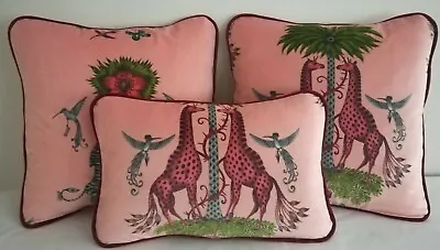 £27.99 • Buy Emma J Shipley CREATURA PINK VELVET Cushion Cover VARIOUS SIZES- SEE LISTING
