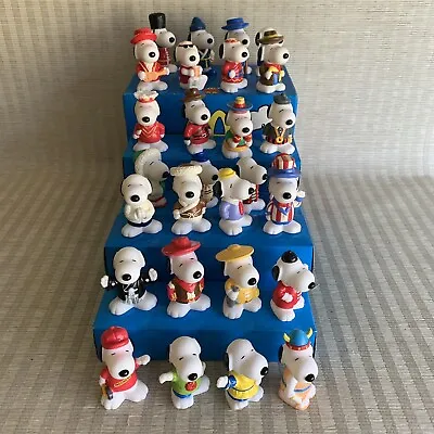 Vintage Peanuts X McDonalds Snoopy World Tour 28 Figure Set RARE Unknown Version • $89.95