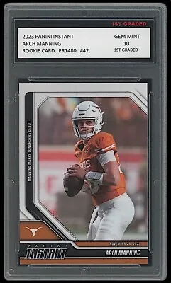 Arch Manning 2023 Panini Instant 1st Graded 10 NCAA College Rookie Card RC Texas • $42.50