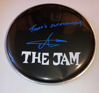 £119.99 • Buy Signed Rick Buckler 10” Drum Head The Jam Authentic Paul Weller All Mod Cons