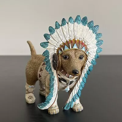 Chief Barks A Lot Native American Inspired Dachshund Figurine Hamilton 2016 • $9.99