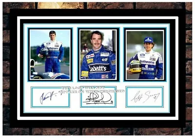 115 Damon Hill Nigel Mansell Ayrton Senna F1 Signed Photograph Unframed/framed  • £8.40