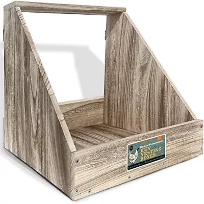 Single Compartment Hens Nesting Box Chicken Coop Accessories Wood Nesting B... • $39.46