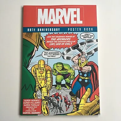 Marvel Comics 80th Anniversary Commemorative Poster Book Large US Edition MCU • £16.95