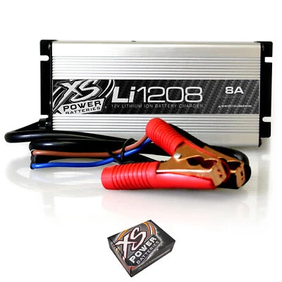 $104.99 • Buy XS Power Li1208 12 Volt 8 AMP Lithium Ion Car Audio Battery Charger
