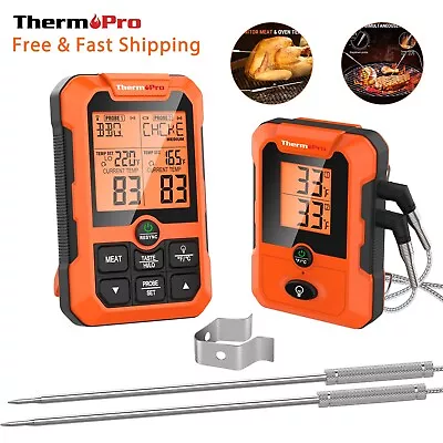 ThermoPro TP810W Wireless Meat Thermometer Of 500FT For Smoker Oven GrillBBQ • $35.99